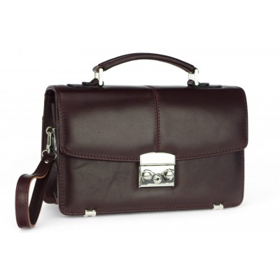 Leather document bag 50 BL-0-2BAR