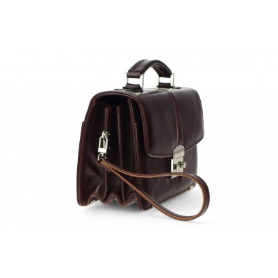 Leather document bag 50 BL-0-2BAR