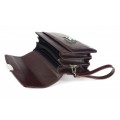Leather document bag 50 BL-0-2BAR