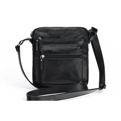 Classic leather shoulder bag. 52 BL-0-1BG