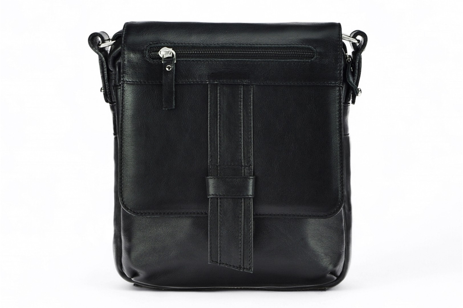 Classic leather shoulder bag. 53 BL-0-1BG