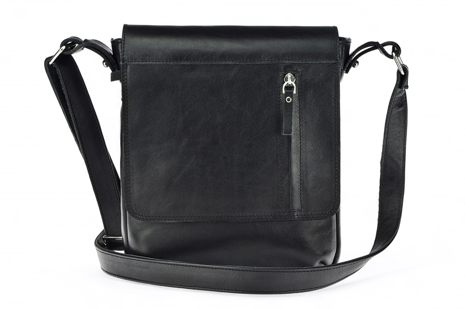 Classic leather shoulder bag. 54 BL-0-1BG