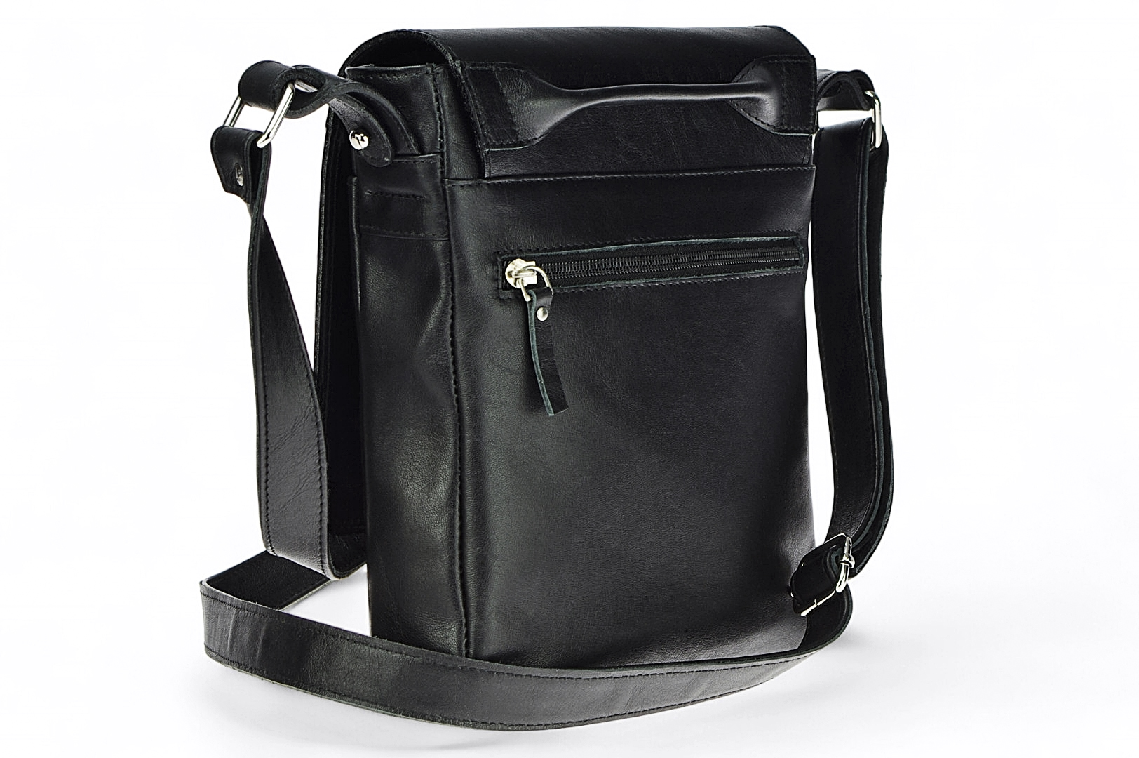 Classic leather shoulder bag. 54 BL-0-1BG