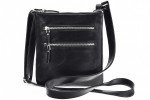 Classic leather shoulder bag. 57 BL-0-1BG_NIC