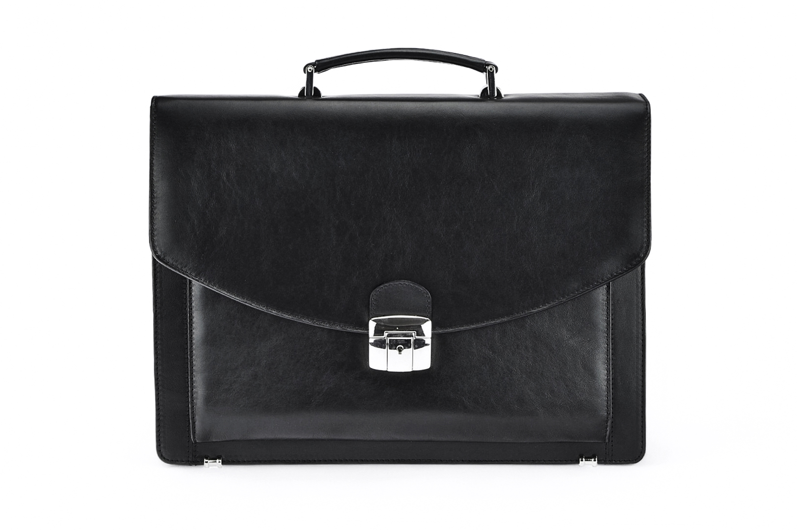 LEATHER BRIEFCASE Model A4 5 BL-0-1BR