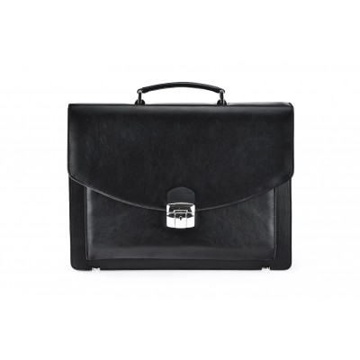 Leather briefcase Model 5 BL-0-1BR