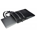 Classic leather shoulder bag. 61 BL-0-1BG_NIC