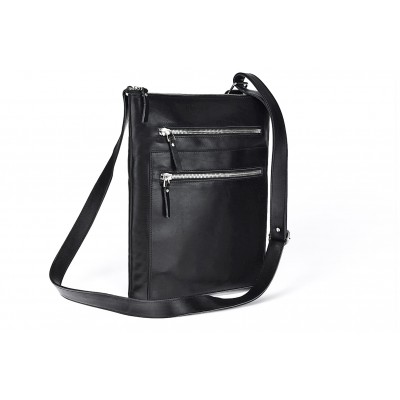 Classic leather shoulder bag. 61 BL-0-1BG_NIC