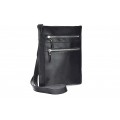 Classic leather shoulder bag. 61 BL-0-1BG_NIC