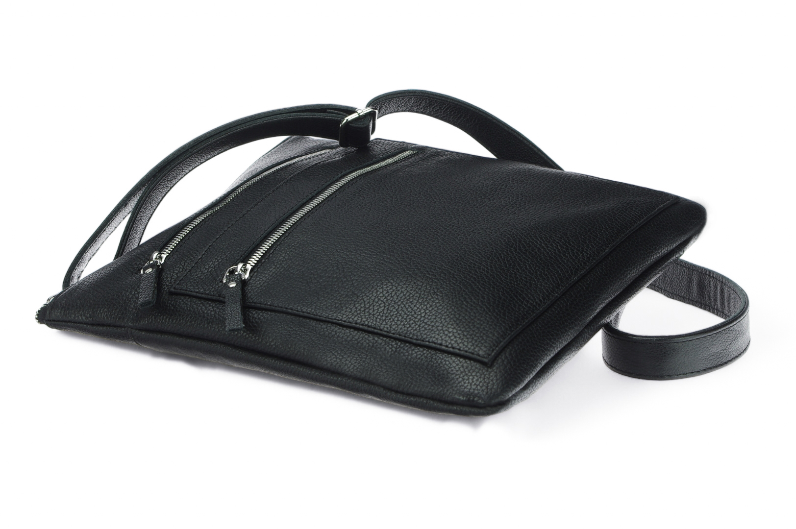 Classic leather shoulder bag. 61 EL-4-1BG_NIC