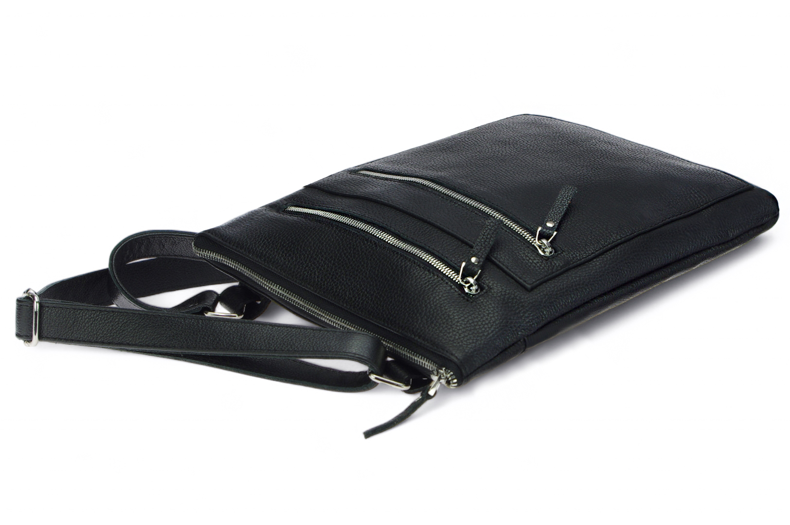 Classic leather shoulder bag. 61 EL-4-1BG_NIC