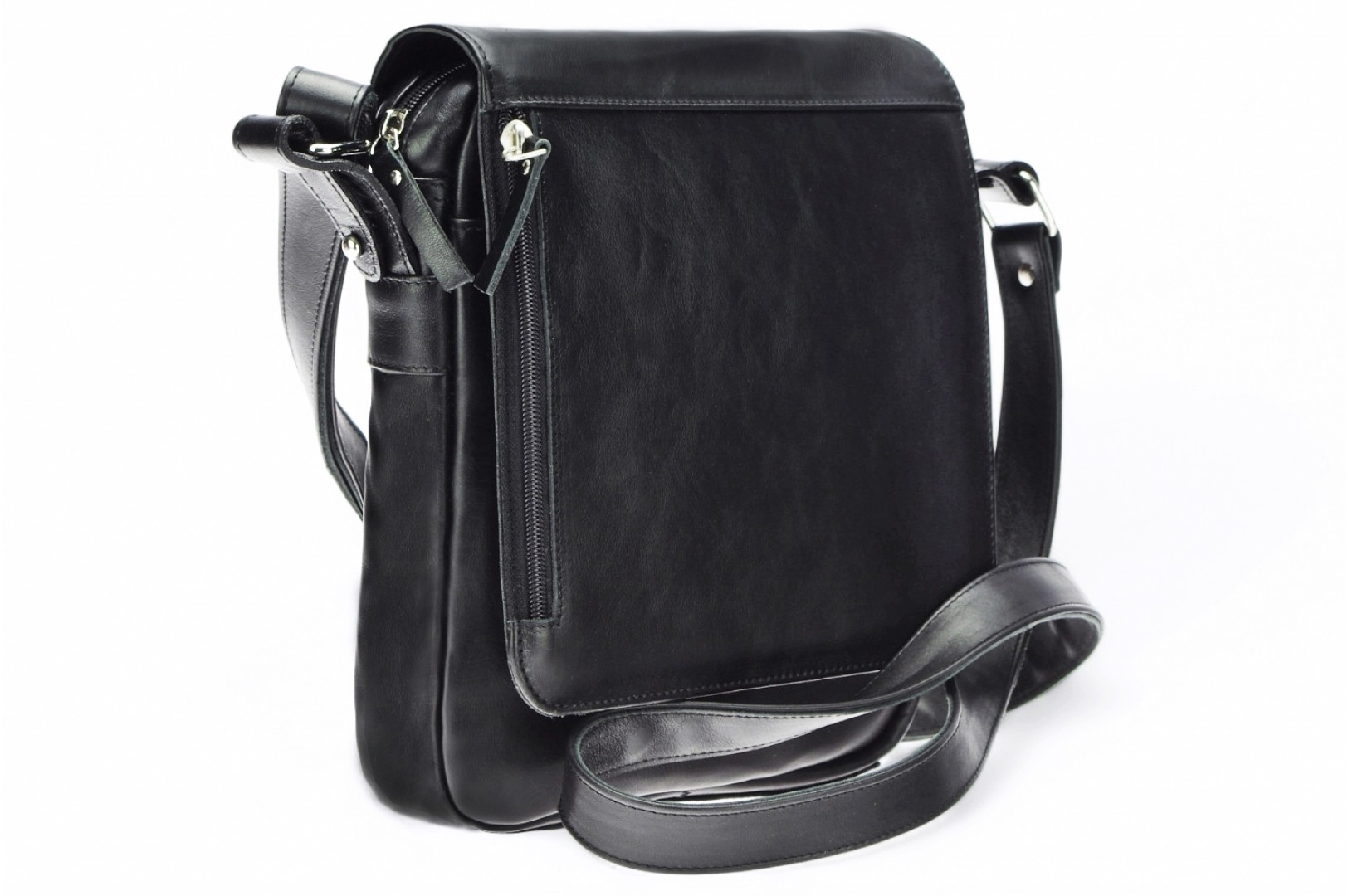 Classic leather shoulder bag. 64 BL-0-1BG