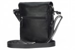 Classic leather shoulder bag. 64 BL-0-1BG