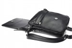 Classic leather shoulder bag. 64 BL-0-1BG