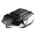 Classic leather shoulder bag. 651 BL-0-1BG