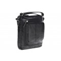 Classic leather shoulder bag. 651 BL-0-1BG