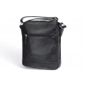 Classic leather shoulder bag. 651 BL-0-1BG