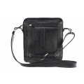 Classic leather shoulder bag. 651 BL-0-1BG