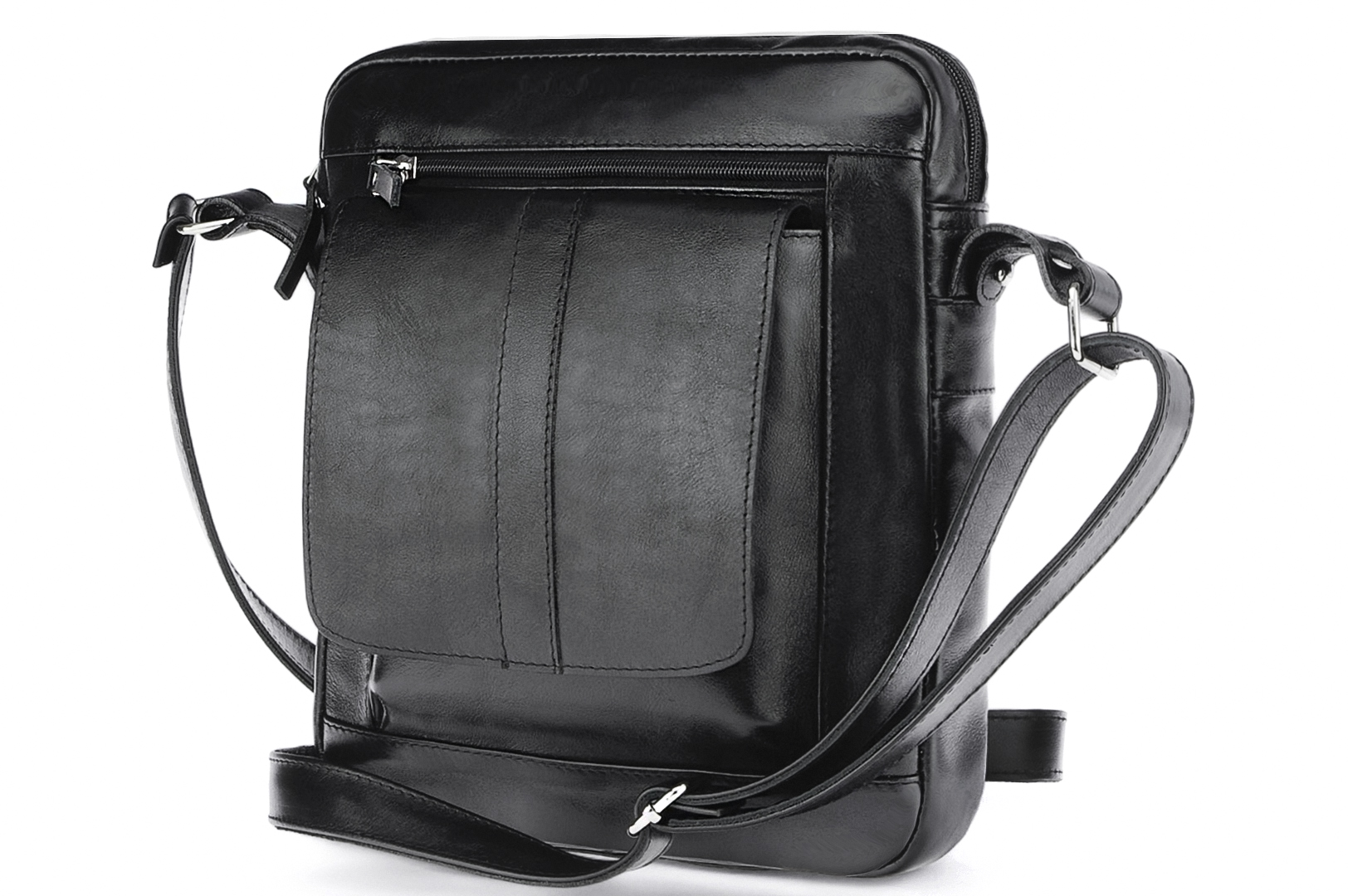   Classic leather shoulder bag. 651 BL-0-1BG