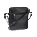 Classic leather shoulder bag. 651 BL-0-1BG