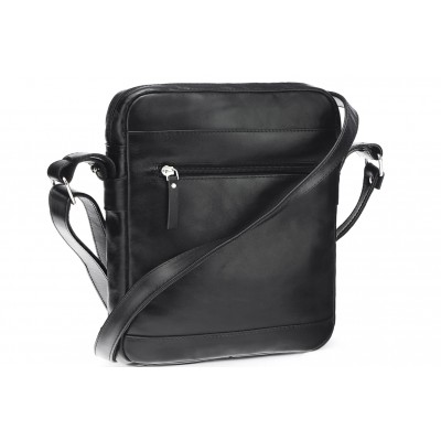 Classic leather shoulder bag. 651 BL-0-1BG