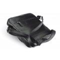 Classic leather shoulder bag. 651 BL-0-1BG