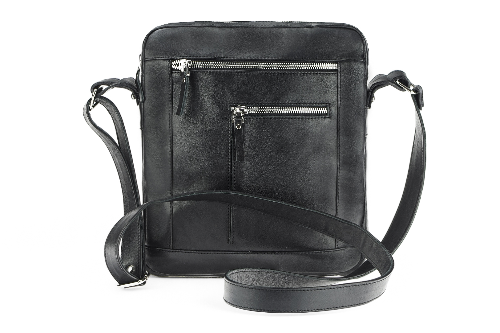 Classic leather shoulder bag. 65 BL-0-1BG_nic