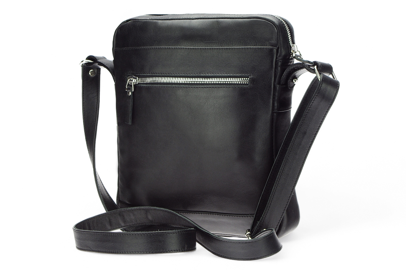 Classic leather shoulder bag. 65 BL-0-1BG_nic