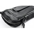 Classic leather shoulder bag. 65 BL-0-1BG_nic