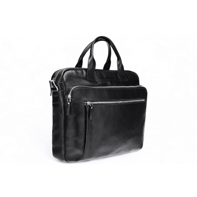 Leather briefcase bag A4 701 BL-0-1BR_NIC