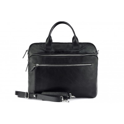 Leather briefcase bag A4 701 BL-0-1BR_NIC