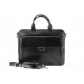 Leather briefcase bag A4 703 BL-0-1BR_NIC