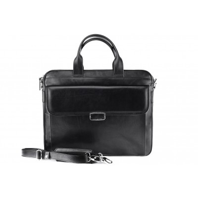 Leather briefcase bag A4 703 BL-0-1BR_NIC