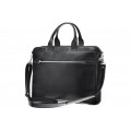 Leather briefcase bag A4 703 BL-0-1BR_NIC