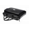 Leather briefcase bag A4 703 BL-0-1BR_NIC