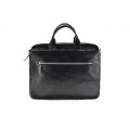 Leather briefcase bag A4 706 BL-0-1BR_NIC