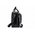 Leather briefcase bag A4 706 BL-0-1BR_NIC