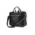 Leather briefcase bag A4 706 BL-0-1BR_NIC
