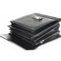 Leather satchel Model 8 BL-0-1BG
