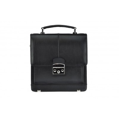 Leather satchel Model 8 BL-0-1BG