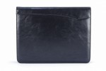 A4 size conference folder with a zipper made of genuine leather. 24 BL 0-1F