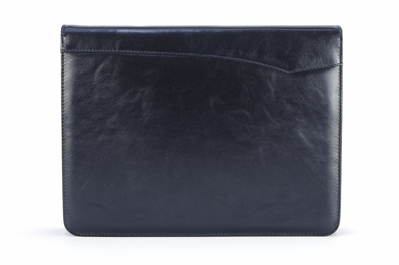 A4 size conference folder with a zipper made of genuine leather. 24 BL 0-1F