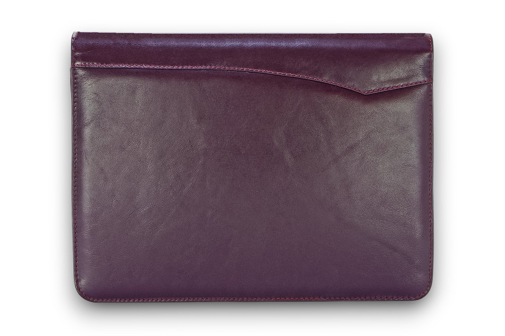 A4 size conference folder with a zipper made of genuine leather. 24 BL 0-2F
