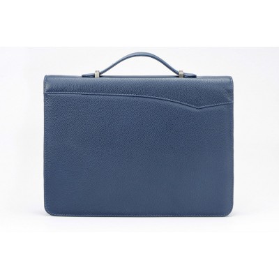 A4 size conference folder with a zipper made of genuine leather. 24R EL-4-3F