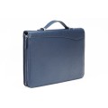 A4 size conference folder with a zipper made of genuine leather. 24R EL 4-3F