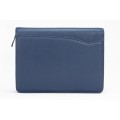 A4 size conference folder with a zipper made of genuine leather. 24 EL 4-3F