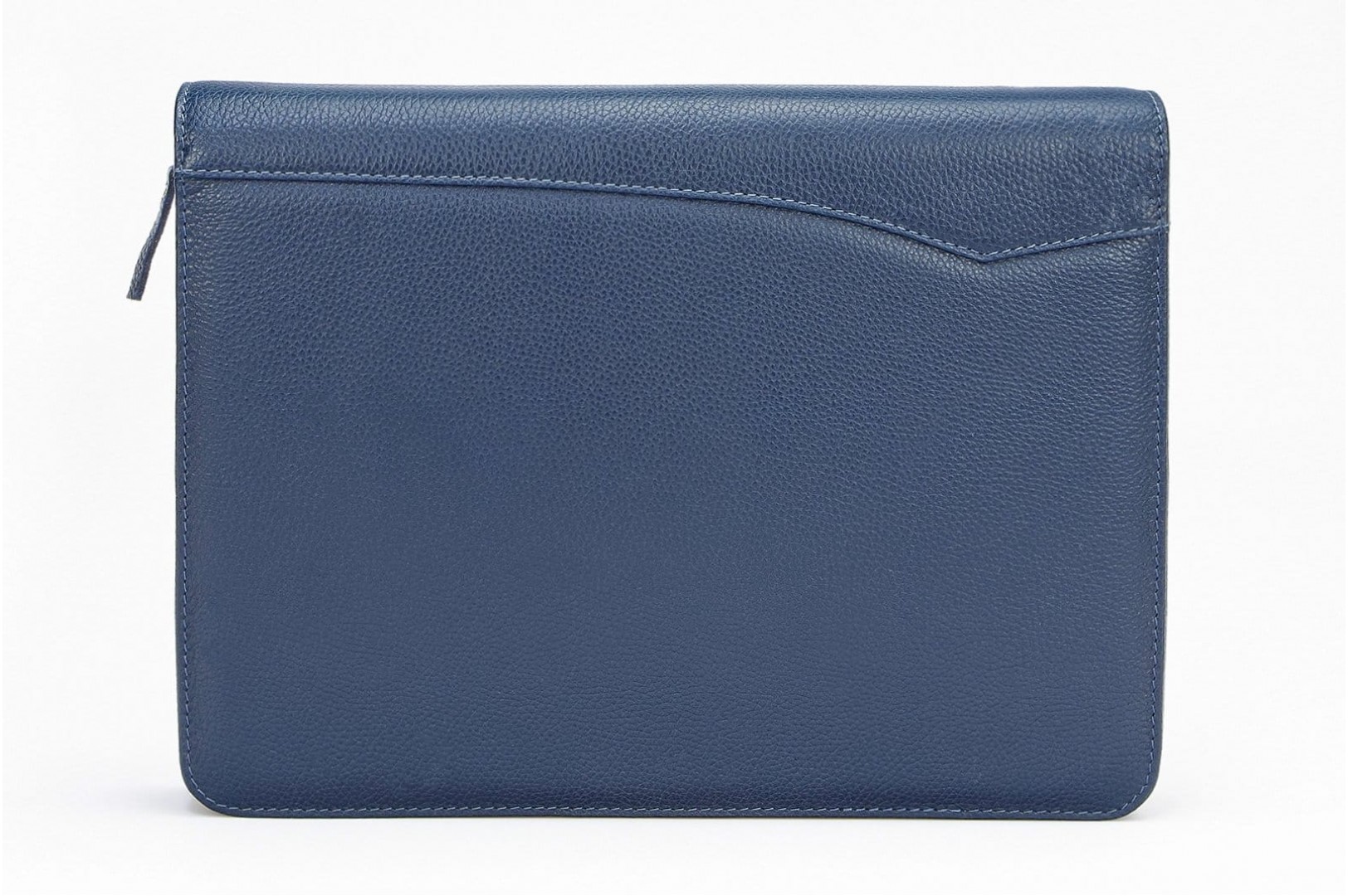 A4 size conference folder with a zipper made of genuine leather. 24 EL 4-3F