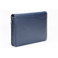 A4 size conference folder with a zipper made of genuine leather. 24 EL 4-3F