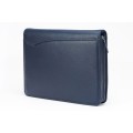 A4 size conference folder with a zipper made of genuine leather. 24 EL 4-3F