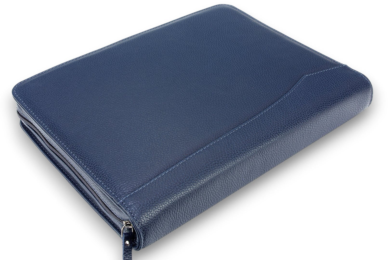 A4 size conference folder with a zipper made of genuine leather. 24 EL 4-3F